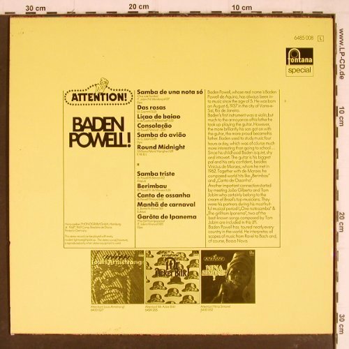 Powell,Baden: Attention!, Fontana(6485 008), D,  - LP - V7525 - 9,00 Euro