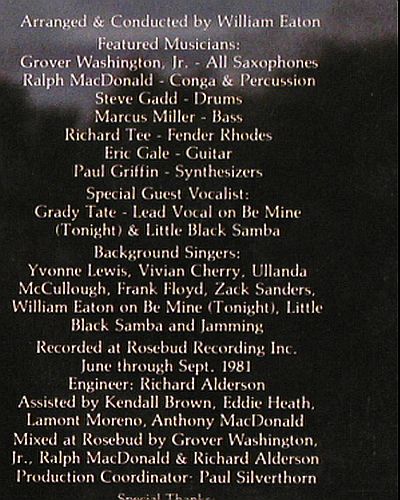 Washington Jr.,Grover: Come Morning, Elektra(ELK K 52 337), D, 1981 - LP - V7658 - 7,50 Euro