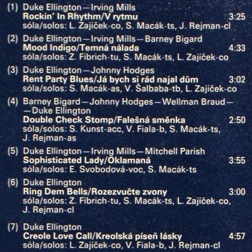 Classic Jazz Collegium: Ellingtonia, Supraphon (1115 3110 H), CZ, 1983 Typ: LP Best.-Nr.: Y733 Preis: 7,50 Euro.