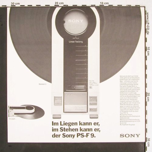 Sony - Innersleeve: Walkman, PS-F9, Sony (2400331), D Typ: Sleeve Best.-Nr.: V2592 Preis: 2,00 Euro