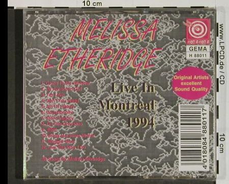 Etheridge,Melissa: Monteal '94, Live, FS-New, sealed, Hot Shots(H 88011), D,  - CD - 84504 - 10,00 Euro