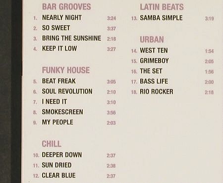 V.A.MXS 019-Clubbers's Guide 02: House,Urban,BarCulture,Chill, Digi, Match Production Music (MXS 019), EU, UK Typ: CD Best.-Nr.: 84476 Preis: 10,00 Euro.