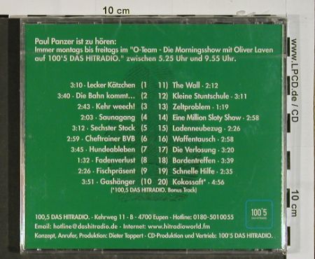 Panzer,Paul: Best of, Die Superhits der 90ger, 100,5 Hitradio Eupen(), EU,FS-Neu, 2001 - CD - 84496 - 7,50 Euro