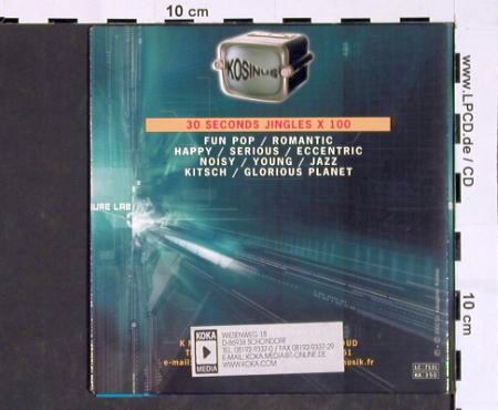 V.A.Library Kosinus: The 100 very best Jingles i.t.World, Kosinus (KOS 1000), F, Digi, 2002 Typ: CD Best.-Nr.: 84487 Preis: 5,00 Euro.