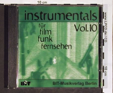 V.A.Library BIT - Instumentals: f&uuml;r Film,Funk,Fernsehen, Vol.10, Bit-Musikverlag (BIT 10510), D, 25Tr., 2005 Typ: CD Best.-Nr.: 84499 Preis: 7,50 Euro.