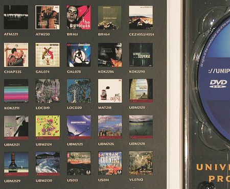 V.A.Library UNIPPM DVD: Vol.06 - 50 new Releases, Universal (6A&sol;6B), EU, 2007 Typ: DVD*2 Best.-Nr.: Z209 Preis: 20,00 Euro.