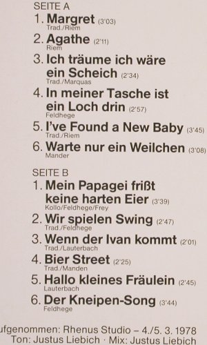 Pupe's Spaßband: Lustige und freche Lieder (Dixie), Delta (DS 9/30), D, 1978 Typ: LP Best.-Nr.: V2590 Preis: 6,00 Euro