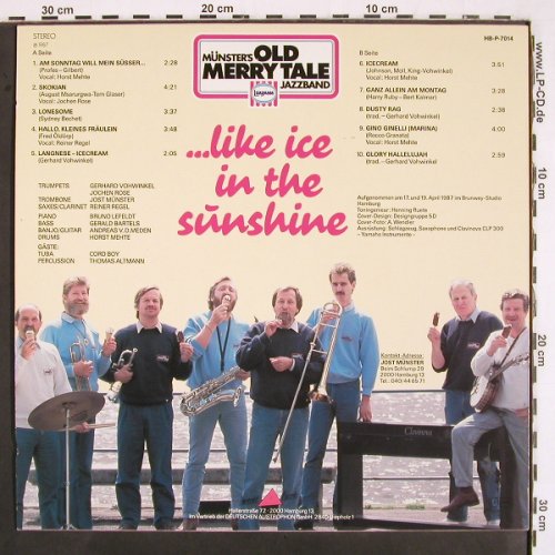 Old Merry Tale Jazzband: ...like Ice In The Sunshine, Pinorrekk, Langnese (HB-P-7014), D, 1987 Typ: LP Best.-Nr.: V2718 Preis: 7,50 Euro