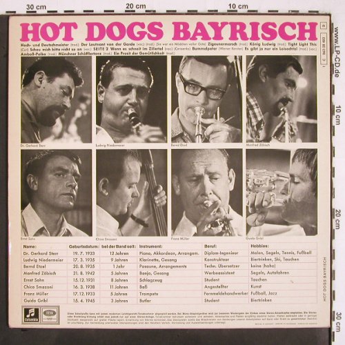 Hot Dogs: Bayrisch, EMI Columbia (C 062-28 482), D, 1971 Typ: LP Best.-Nr.: V2816 Preis: 6,00 Euro