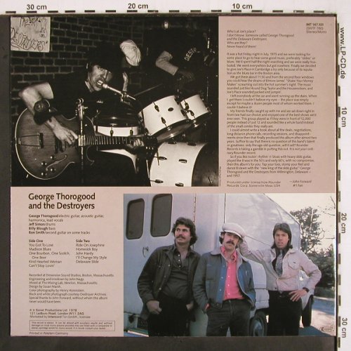 Thorogood,George & Destroyers: Same, rec.1978, Sonet (INT 147.101), D, Ri, 1980 Typ: LP Best.-Nr.: V2883 Preis: 7,50 Euro