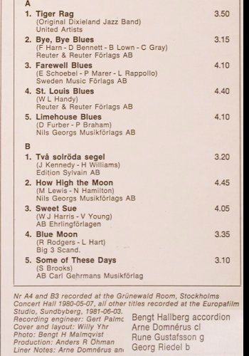 Hallberg's Hot Accordeon: In The Foreground, Phontastic (PHONT 7532), S, 1981 Typ: LP Best.-Nr.: V4387 Preis: 9,00 Euro