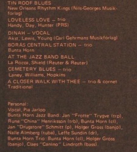 Bunta Horn Jazz Band: Please don't talk about me when I'm, Anatole Rec.(310609), S, woc, 1972 - LP - V4414 - 12,50 Euro