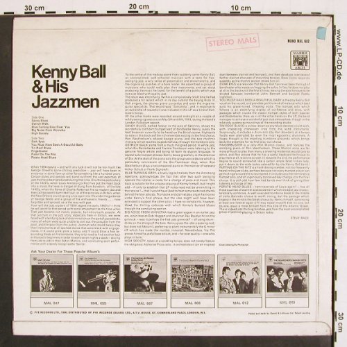 Ball,Kenny and his Jazzmen: Same (1961), MarbleArch (MALS 652), UK Typ: LP Best.-Nr.: V4771 Preis: 7,50 Euro