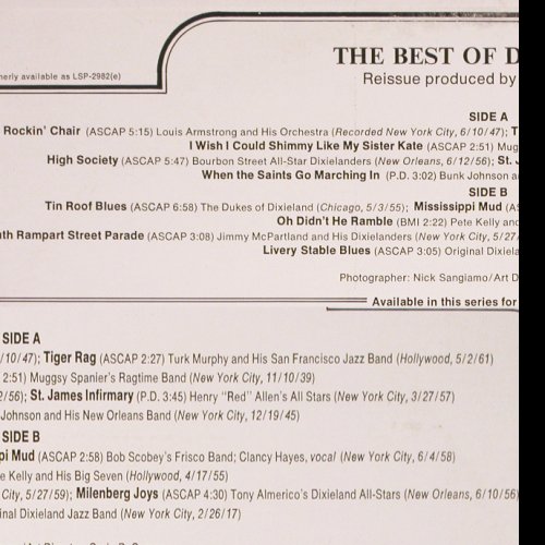 V.A.The Best Of Dixieland: Armstrong, Turk Murphy, Muggsy.., RCA (ANL1-1431(e)), US, 1976 Typ: LP Best.-Nr.: V4795 Preis: 7,50 Euro