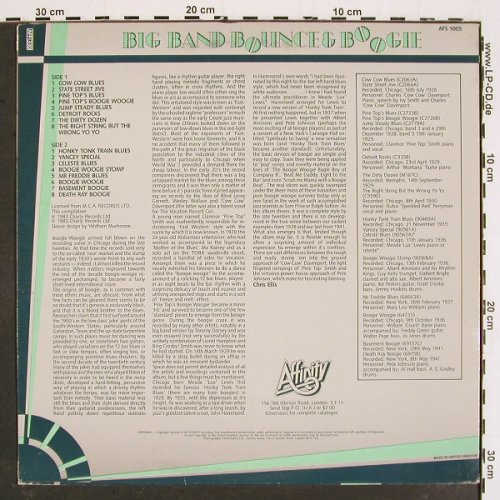 V.A.The Boogie Woogie Masters: Cow Cow Davenport.. Pete Johnson, Affinity(AFS 1005), UK, 1983 - LP - V4806 - 7,50 Euro