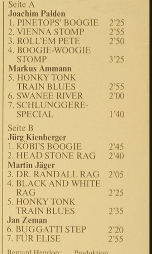 V.A.Boogie Woogie & Ragtime Contest: Joachim Palden.. Jan Zeman, Live, Gold Rec. Tages Anzeiger (GOLD LP 11 034), CH, 1977 Typ: LP Best.-Nr.: V4828 Preis: 6,00 Euro