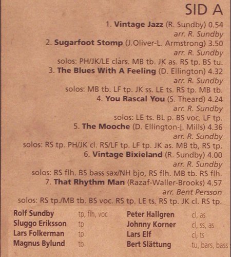 Vintage Jazz Big Band: Vintage Jazz, Imogena (IGLP 011), S, m /vg+, 1990 Typ: LP Best.-Nr.: V4881 Preis: 7,50 Euro