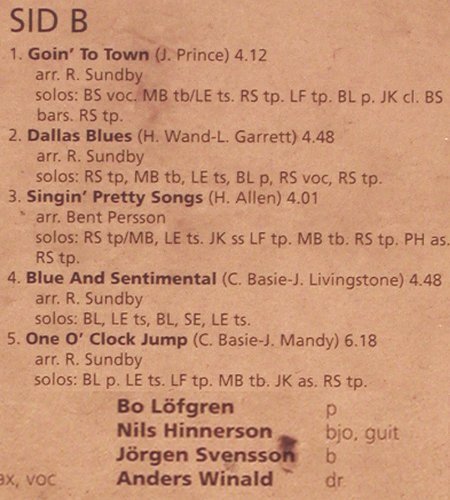 Vintage Jazz Big Band: Vintage Jazz, Imogena (IGLP 011), S, m /vg+, 1990 Typ: LP Best.-Nr.: V4881 Preis: 7,50 Euro