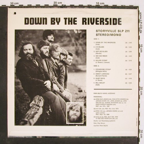 Papa Bue's Viking Jazzband: Down By The Riverside, Storyville(SLP 211), DK, co,  - LP - V4969 - 7,50 Euro