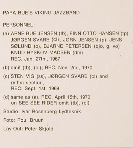 Papa Bue's Viking Jazzband: Down By The Riverside, Storyville(SLP 211), DK, co,  - LP - V4969 - 7,50 Euro