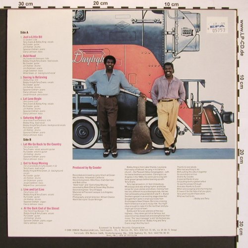 King,Bobby & Terry Evans: Live And Let Live!, Zensor(Marat CM 10), D, 1988 - LP - V5015 - 9,00 Euro
