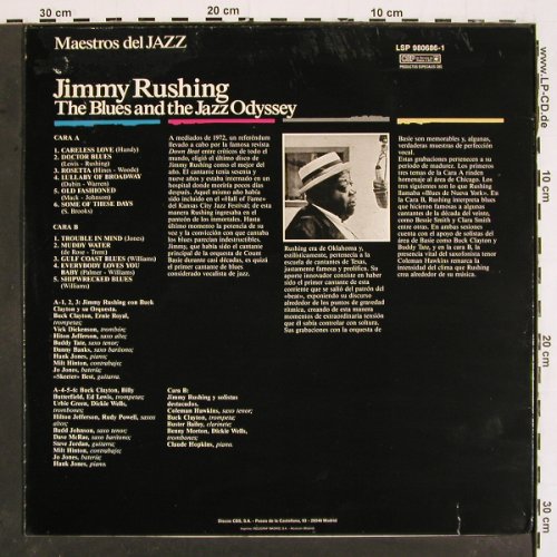 Rushing,Jimmy: The Blues & Jazz Odyssey,Bookl.42S, CBS (LSP 980686-1), E, m /vg+, 1988 Typ: LP Best.-Nr.: V5021 Preis: 6,00 Euro