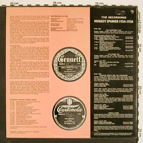 Spanier,Muggsy: 1924-1928, Richmond&Chicago Days, Fountain (FJ-108), UK, vg+/m- Typ: LP Best.-Nr.: V5080 Preis: 6,00 Euro