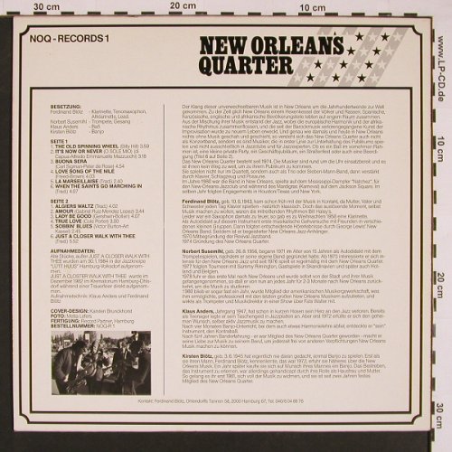 New Orleans Quarter: Same, blue vinyl, NOQ-R (NOQ-R 1), D, 1984 Typ: LP Best.-Nr.: V5269 Preis: 6,00 Euro