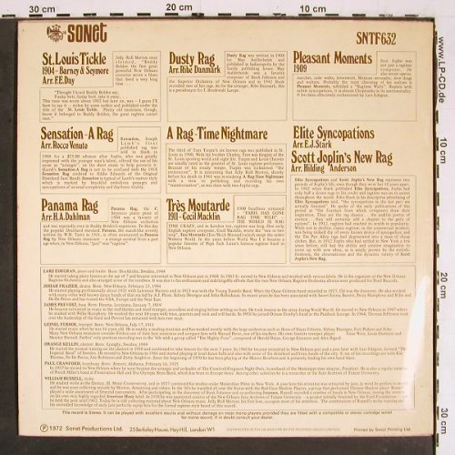 New Orleans Ragtime Orchestra: Same, Sonet(SNTF 632), UK, 1972 - LP - V5641 - 9,00 Euro