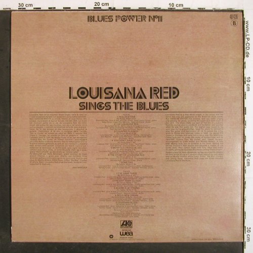 Louisiana Red: Sings the Blues, Blues Power No.11, Atlantic(40 436), F, m-/vg+, 1975 - LP - V7031 - 20,00 Euro