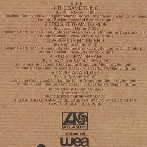 Louisiana Red: Sings the Blues, Blues Power No.11, Atlantic(40 436), F, m-/vg+, 1975 - LP - V7031 - 20,00 Euro