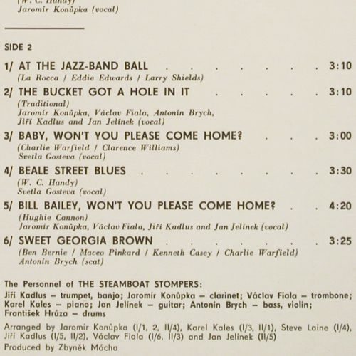 Steamboat Stompers: feat. Svetla Gosteva, Supraphon(1 15 1100), CZ, 1971 - LP - V7542 - 7,50 Euro