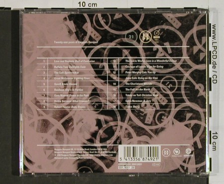 V.A.Twenty-One Years Of BBQ: Beggars Banquet, 18 Tr., BBQ (BB SAM CD 1), , 1998 Typ: CD Best.-Nr.: 84520 Preis: 5,00 Euro.