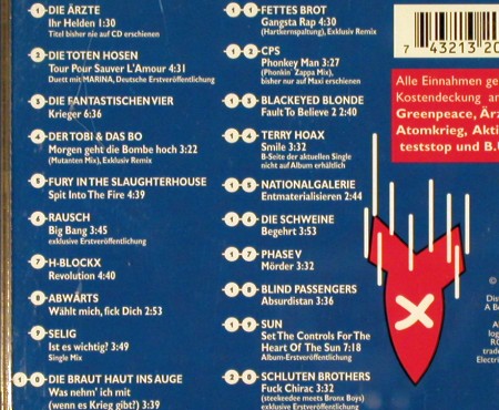 V.A.Stop Chirac: &Auml;rzte,TotenHosen..Schluchten Broth., RCA (74321 32091-2), D, 20 Tr., 1995 Typ: CD Best.-Nr.: 84522 Preis: 5,00 Euro.