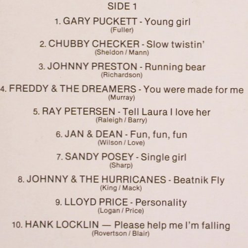 V.A.20 All Time Golden Hits: Gary Puckett... Cascades, UN (UN 1812005), I Typ: LP Best.-Nr.: V3104 Preis: 5,00 Euro