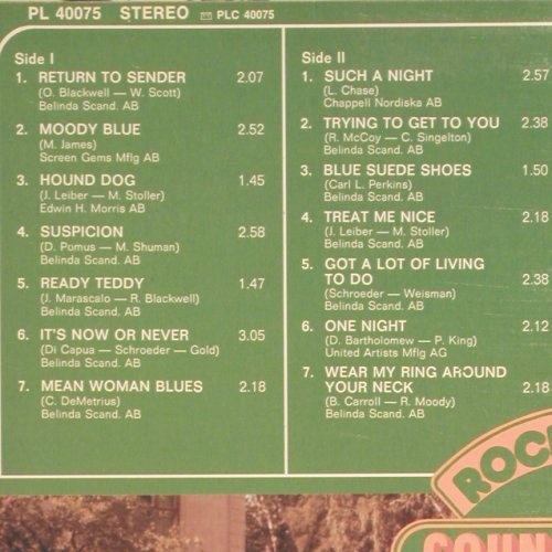 Country Road: Rock'n'Roll, RCA (PL 40075), S, 1977 Typ: LP Best.-Nr.: V4574 Preis: 7,50 Euro
