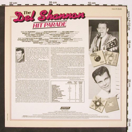 Shannon,Del: Hit Parade, London (HA-R 8545), UK, Mono, 1980 Typ: LP Best.-Nr.: V4598 Preis: 7,50 Euro