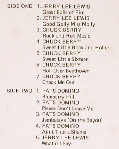 V.A.Rock'n'Roll Greats Vol.1: Jerry Lee Lewis,ChuckBerry,F.Domino, Contour, live rec.(CN 2014), UK, m-/vg+,  - LP - V5482 - 4,00 Euro