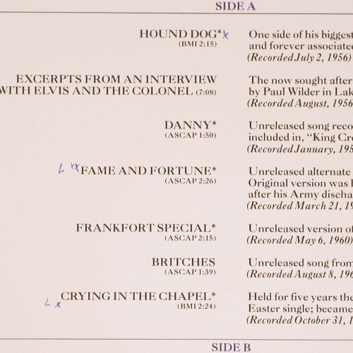 Presley,Elvis: A Legendary Performer 3, Booklet, RCA, woc on Innersleeve(CPL1-3082), US, co, 1978 - LP - V6626 - 7,50 Euro