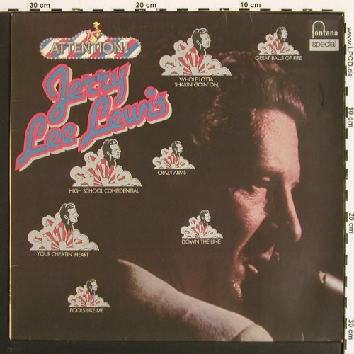 Lewis,Jerry Lee: Attention!, Fontana (6430 075), D Typ: LP Best.-Nr.: V7177 Preis: 7,50 Euro.