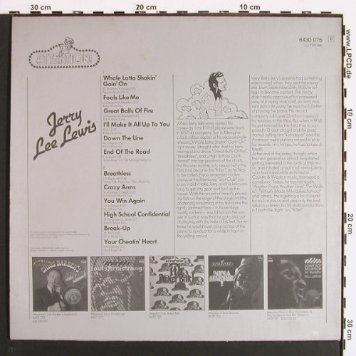 Lewis,Jerry Lee: Attention!, Fontana (6430 075), D Typ: LP Best.-Nr.: V7177 Preis: 7,50 Euro.