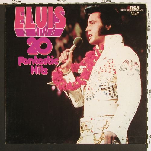 Presley,Elvis: 20 Fantastic Hits, RCA Club Sonderauflage (63 070), D, 1975 Typ: LP Best.-Nr.: V7558 Preis: 9,00 Euro.