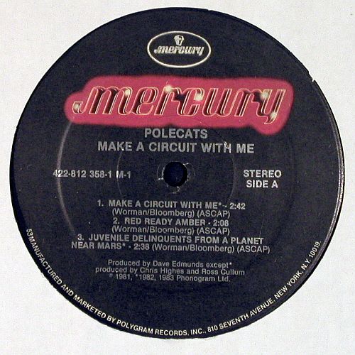 Polecats: Make a Circuit with me,7Tr, vg+/vg+, Mercury(422-812 358-1), US, 1983 - LP - V7788 - 6,00 Euro