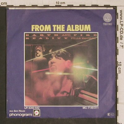 Earth And Fire: Fire Of Love, m-/vg+, Vertigo/Phonogram (6147 025), D, 1979 Typ: 7" Best.-Nr.: T5819 Preis: 2,00 Euro.