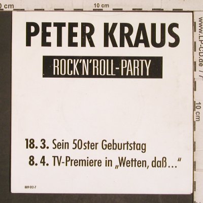 Kraus,Peter: R'n'R Party (50.Geburtstag), Polydor (889 012-7), D Promo Typ: 7" Best.-Nr.: T5796 Preis: 9,00 Euro