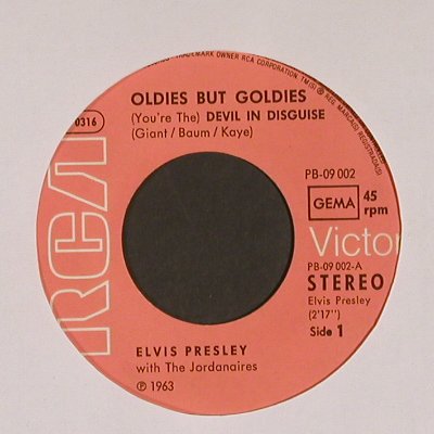 Presley,Elvis: Devil in Disguise/Suspicion, RCA (PB 09002), D, 1977 Typ: 7" Best.-Nr.: T5817 Preis: 5,00 Euro.