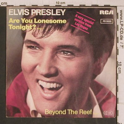 Presley,Elvis: AreYouLonesomeTonight?(Lachversion), RCA (PB 9630), D, 1980 Typ: 7" Best.-Nr.: T5820 Preis: 5,00 Euro.