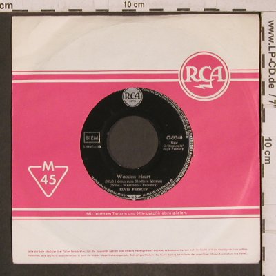 Presley,Elvis: Wooden Heart/Tonight's All Right..., RCA, FLC (47-9340), D, m-/m-, 1961 Typ: 7" Best.-Nr.: T5821 Preis: 5,00 Euro.