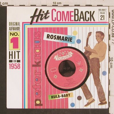 Kraus,Peter: Rosmarie / Hula Baby (1958), Polydor (885 860-7), D, Ri Typ: 7" Best.-Nr.: T5797 Preis: 3,00 Euro