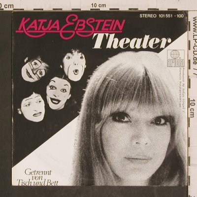 Ebstein,Katja: Theater / Getrennt von Tisch u.Bett, Ariola (101 551-100), D, 1980 Typ: 7" Best.-Nr.: T5800 Preis: 4,00 Euro